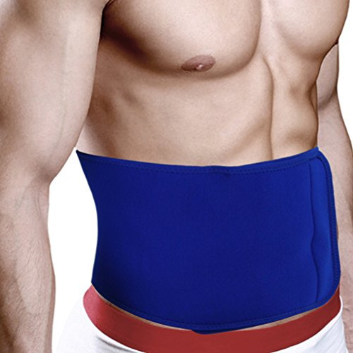 FakeFace Men Women Neoprene Compression Waist Trimmer Belt Kidney Binder Lower Back Brace Lumbar Abdominal Support Breathable Sweat Slimming Band Strap Weight Loss Ab Wrap