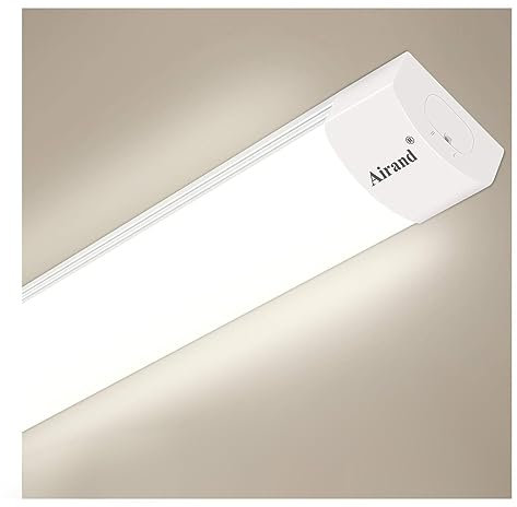 Airand Led Feuchtraumleuchte 36W 120cm 4000K Neutralweiß Werkstattlampe 3600LM Helle Kellerlampe Wasserfest IP66 für Garage Keller Werkstatt Warenhaus Bad Röhrenlampe