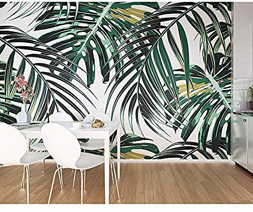 Wallpaper Bender Tropical Leaves Jungle Mural TV Wall Wallpaper Wallpaper Grey Wall Sticker Border self Adhesive Brick Bathroom Silver Bedroom Borders Glitter Kitchen Steamer Rose Gold p-250cm×175cm
