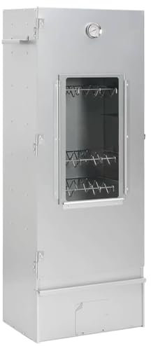 vidaXL Forno Affumicatore BBQ Generatore Fumo Freddo Acciaio Zincato, affumicatore con generatore Fumo, griglia da Esterno, Camera di affumicatura