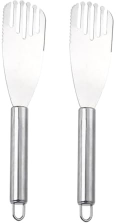LIFKOME 1 Satz 2 Edelstahl-wender Kuchenschaufel Steakspatel Pfannenwender Backschaufel Spatel Für Braten Kochen Schneiden Geschenkidee Aufhängbar Ergonomisch