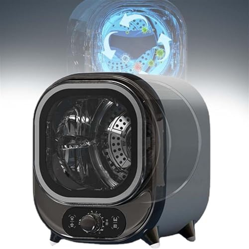 WolFum - Secador de ropa portátil, color rosa, mini centrifugado y condensador compacto, ideal para encimeras o montaje en pared, capacidad ventilada de 5 kg