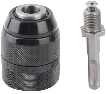 Metall Schlüssel Lose Drehmaschine Bohrmaschine Chuck Konverter mit -Adapter, Hohe Härte, Robust, Schnell Wechsel Chuck für Elektro Hammer