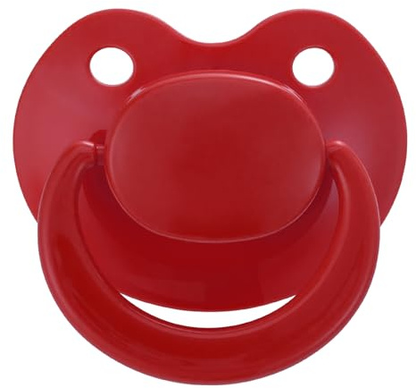 Somniumnight Ersatz Silikon Schnuller für Erwachsenen: groß Schild Großem Sauger Pacifier für Anxiety - zerlegbar und wieder zusammensetzbar zur Reinigung Geschenk für Paare Rot