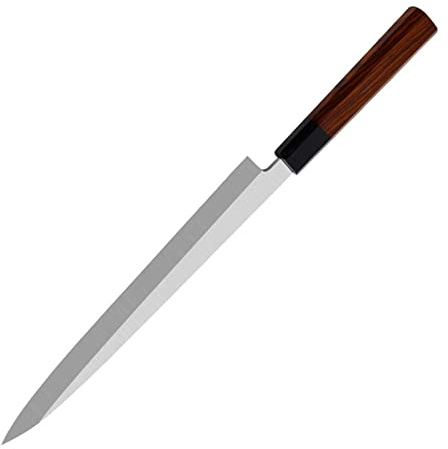 9/10/11/12 tum Yanagiba sashimi kniv Damascus Stål Skiva Skinka Filleting Fisk Japansk Kökskniv Trä & Horns Handle(11 inch Yanagiba)