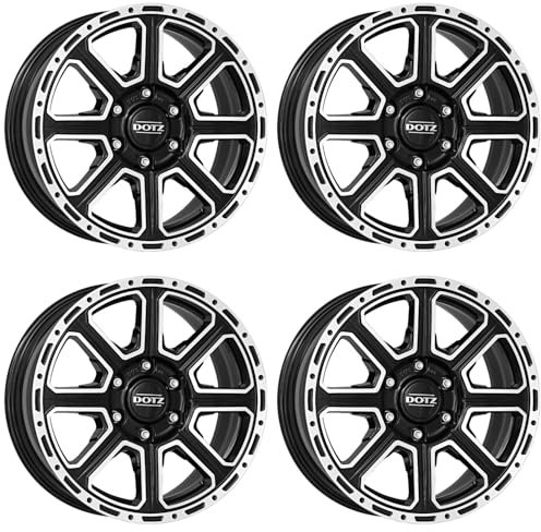 4x Dotz Felgen Kalahari dark 8.0Jx17 ET35 6x139.7 kompatibel mit Fiat Fullback