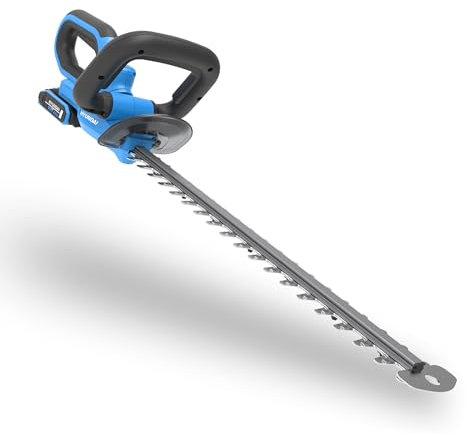Hyundai 510mm Cordless Hedge Trimmer, 20V, 2.0Ah Li-ion Battery, 80 Min Runtime, 2kg Lightweight