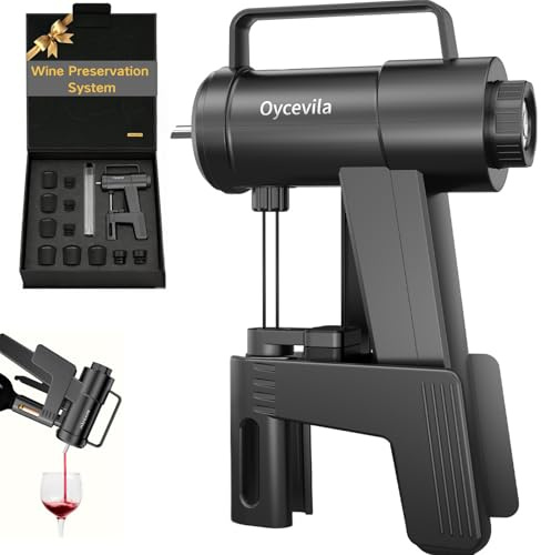 Electric Wine Preservation System with Opener, Aerator & Dispenser | Built-In Aerator, Electric Opener, Precision Dispenser and Vacuum Technology Help Preserve Opened Wine for up to 5 Weeks.