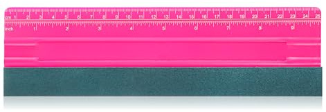 Vinyl Squeegee, 25cm Large Plastic Car Vinyl Wrap & Wallpaper Smoother with Ruler Tool Felt Edge Squeegee for Car Wrap Window Tint Application Wallpaper, Easy to Use