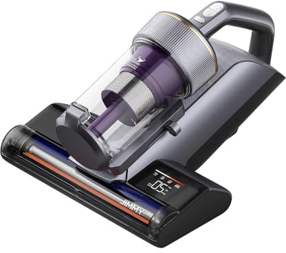 Jimmy Aspirador de Ácaros BX8 Pro, 600W Potente Aspirador de Mano para Colchón, 99% Esterilización UV-C Calefacción Grafeno 65°C Limpieza del colector de polvo en 1 Clic para Ropa de cama y sofá