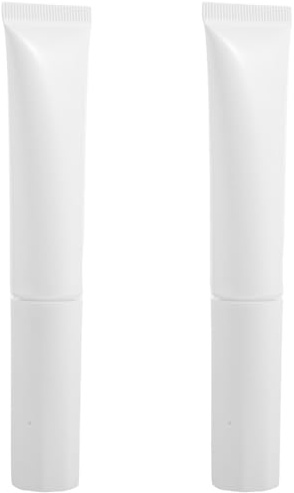 IMUSINICE 2 St Reseflaskor för Lotion med Flockad Applikator Små Återfyllbara Krämflaskor för Foundation och Concealer Läckagesäkra Kosmetikrör för Smidig och Jämn Applicering på