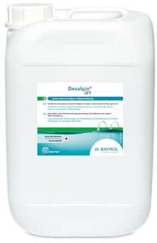 Bayrol desalgin Jet – Schiuma Libero Algizid – Altamente concentrato, Senza Cloro e con Effetto Trasparente – Evita la Formazione di alghe in Piscina – 6 L
