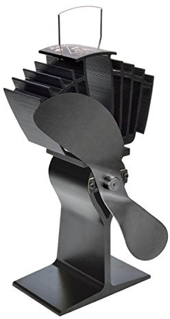 Ecofan 812AMXBX Heat Powered Wood Stove Fan, Black, Bilingual