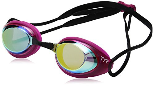 TYR Blackhawk Racing Femme Mirrored Goggles, Gold/Pink/Black, One Size