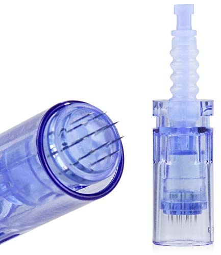 Micro Needles Cartridges For Dr.Pen Ultima A6 Microneedling Pen, 12Pin/36Pin/42Pin &Nano Needle Cartridges,Tips For Electric Stamp Derma Pen Auto Microneedle Therapy System (12 Pin Needles, 10PCS)