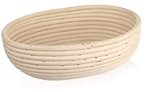 orion group - Gärkörbchen für brot - Gärkorb oval - Brotkorb - Brotform für Brotteig - Brotbackzubehör - Brotbackkorb - 1,5 kg - 28x22 cm