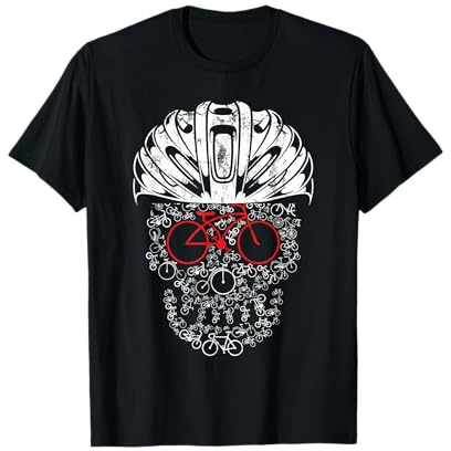 Casco Ciclismo MTB Ciclista Regalo Calavera Bicicleta Camiseta