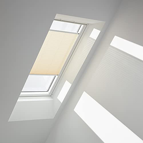 VELUX Original Plissee (FHL), Weisse Seitenschienen, S06, 606, 4, S36, SK36, 636, Cremebeige/FHL S06 1278SWL