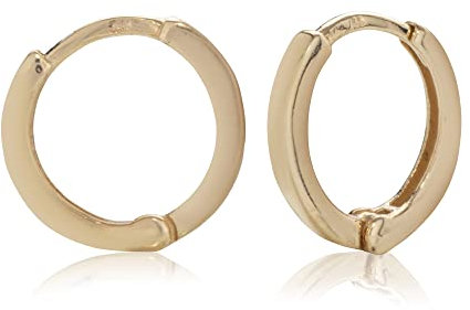 NKlaus Paar Creolen 11mm 333 Gelb Gold 8 Karat Ohrringe Klappcreolen Ohrschmuck 8265