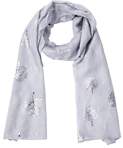 URAQT Bufanda Mujer, Elegante Pañuelos Cuello Mujer Moda y Ligera con Estampado, Fular Mujer Suave de Algodón, Transparente Pañuelo Mujer para Cuatro Estaciones, Fiesta, Playa, Uso Diario, 90 * 180cm