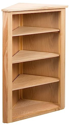 Wohnzimmer Kabinett Möbel für das Esszimmer Vitrinen Eckregal 59 x 36 x 100 cm Massivholz Eiche