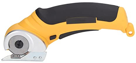 Cordless Electric Scissors with Automatic Blade Sharpening ABS Handle Stainless Steel Blade Safety Lock Switch Versatile Tool Scissors for Soft Materials Fabrics Carpets Sponges