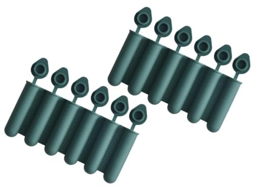 OFFSCH Silikon Eiswürfelform 2 Stück-pack Eisröhre Mit Deckel Flexibel Für Gefrierschrank Und Heimgebrauch Mehrfachfächer Eiswürfelherstellung