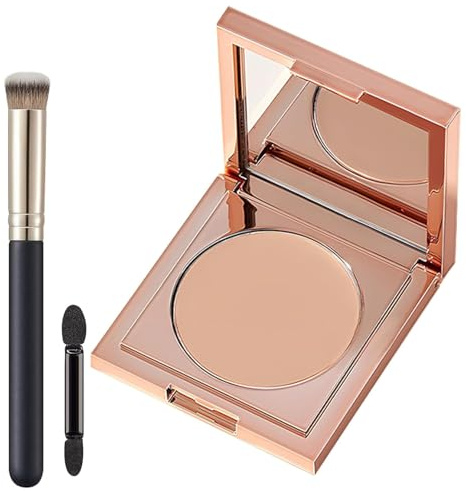 Colored Clay Undereye Corrector, under Eye Concealer, under Eye Color Corrector, Undereye Color Corrector for Dark Circles, Under Eye Corrector for Dark Circles with Brush (Light)
