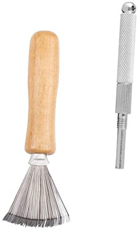 STOBOK Blumenarrangement Werkzeug Aus Edelstahl Rechen Und Korrektor Praktisches 2 Stück Reinigungstool Für Blumendekoration Und Rückstandsreinigung