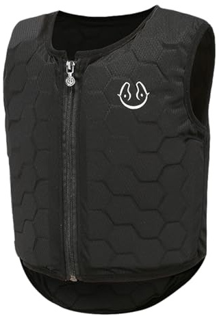 Leeonway Gilet D'éQuitation Rembourré,éQuipement De Protection Corporelle pour L'éQuitation,Gilet De Protection éQuestre,RéSistant à l'usure,Respirant,RéGlable,Convient Aux Adultes Unisexes