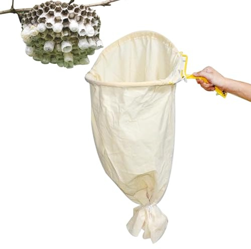 Filet attrape-abeilles | Filet d'apiculteur télescopique avec base | verrouillable | Outil de collecte d'abeilles portable pour apiculteurs en plein air, équipement de piège à essaim, kit de rec