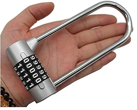 Lucchetti a combinazione， Lucchetti per valigie Lucchetti a combinazione con trave di estensione grande con codice Pad, Pad Gym, 5 posizioni Pad Pad