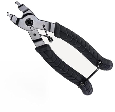 QitinDasen Alicates de Eslabones de Cadena de Bicicleta, Herramienta de Extracción Rápida de Eslabones de Cadena de Bicicleta 2 en 1, para Cadena de 6 a 12 Velocidades (Negro)