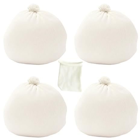 HSHEMBER 5Pcs Climbing Chalk, Gym Chalk, Chalk Gym Ball, Lifting Chalk Sock, Gymnastics Chalk Pouch, Premium Material Grip Aid, Re-fillable Climbing Chalk Tool