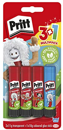 Pritt 9H PBS1B Klebestift (mit buntem Kleber) 4er Set