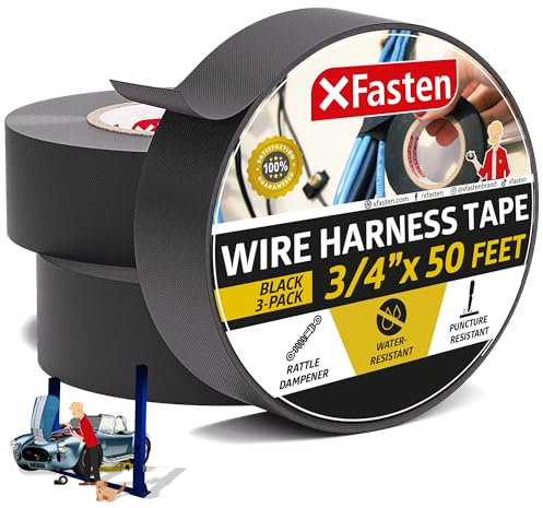 XFasten Lot de 3 bandes de faisceaux de fil 3/4 par 90 pieds