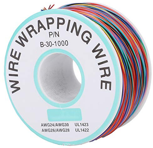 Fil de cuivre étamé Cosiki, 8 couleurs, carte de circuit imprimé, câble de cuivre monocœur à soudabilité élevée pour ordinateurs portables, cartes mères, écrans LCD et autres circuits imprimés