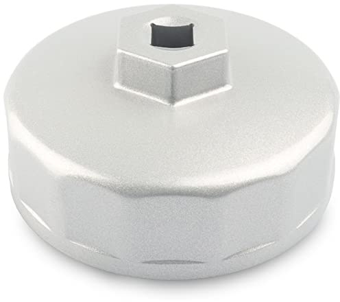 Oil Filter Wrench, 74MM 14 Flute Compatible with Mercedes Benz, Audi, Sprinter, VW, Porsche, Volkswagen, Mazda – Also Fits Select Mobil1, Bosch, Mahle and More Aftermarket Cartridge Style Oil Filters