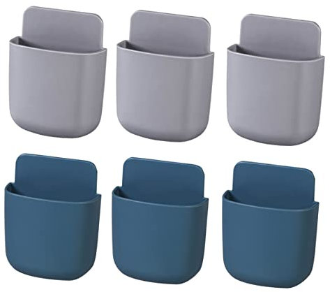 TOPBATHY 6stücke Teiliges Wandhalterungen Für Fernbedienungen Und Handys Klebe-organizer Ohne Bohren Und Platzsparend Und Multifunktional Für Tv Und Ladegeräte