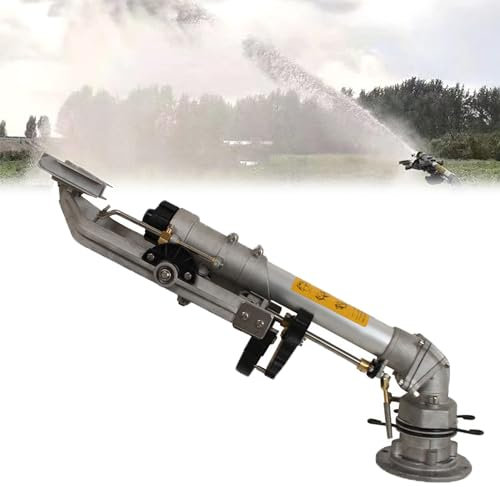 Lanzar Aspersor De Riego Agrícola, Pistola Rociadora De Aspersores De Césped Agrícola, Riego De Área Grande De 360 ​​​​°, Rango De Agua De 26-53 M, para Riego De Tierras Agrícolas