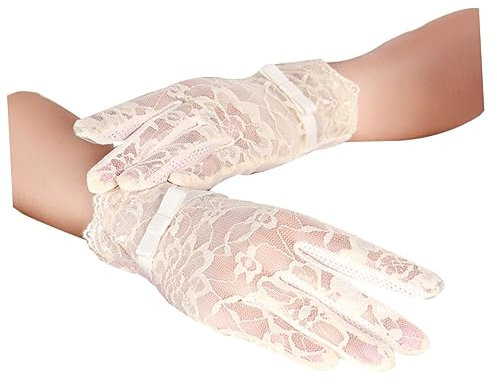 SOIMISS Spitzenhandschuhe Für Damen Elegante Brautkleid-handschuhe Hochzeitsbedarf Dehnbar Für Verlobung Hochzeit Party