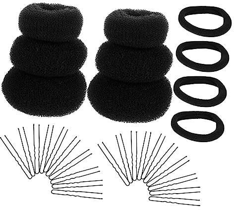Vaguelly 2sets Hair Bun Makers Diy Hair Accessories for Women Girls for Party Wedding