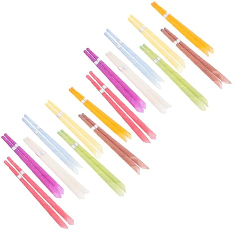 Vaguelly Velas de Aromaterapia en Forma de Trompeta de Aleación de Zinc para Limpieza de Oídos 32 Piezas Colores Surtidos para Aliviar de Garganta y Usar en Lugares Color Aleatorio
