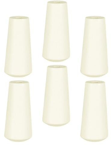 TOYANDONA 6pcs Wooden Blind Pull Cord Ends Beige Synthetic Material Window Blinds Cord Tassels Suitable for Home Decor and Ceiling Fan Pull