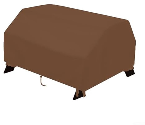 Honseadek Mantel impermeable para mesa de picnic 3 en 1 para mesa de actividades de arena y agua, poliéster Oxford 210D con malla de ventilación, núcleo ajustable (café)