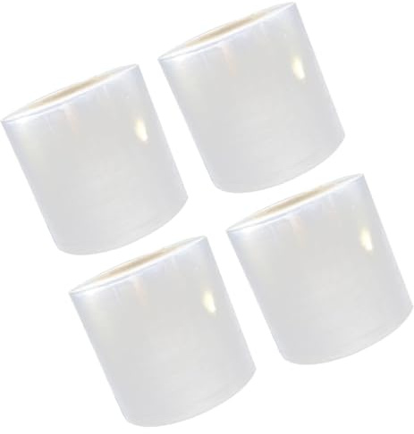 Gogogmee 4 Unidades de Film Estirable PE Transparente para Embalaje Película de Polietileno Resistente al Desgaste 5 CM X 140 M Película para Envolver Mudanzas y Palets Film Retráctil