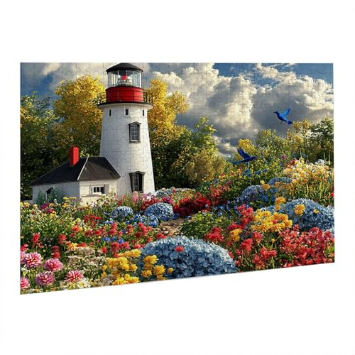 Leuchtturm Puzzle 1000 Teile, 3D Puzzle Erwachsene, EIN Herausforderndes Rätsel, Puzzlespiele für Die Ganze Familie, Geschenke für Männer, Weihnachtspuzzle Home Dekoration Thema: Leuchtturm fr0-857