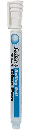 Sailor 2-in-1 Rolling Ball Glue Pen, White