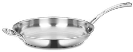 Cuisinart FCT22-30H French Classic Tri-Ply Stainless 12-Inch Fry Pan with Helper