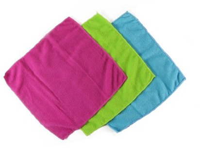 Brights Pack of 3 Assorted Microfibre Cloths for Cleaning & Dusting 30 x 30cm